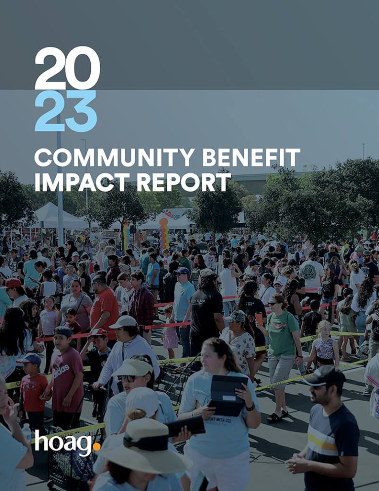 Hoag Community Benefit Report 2023 cover