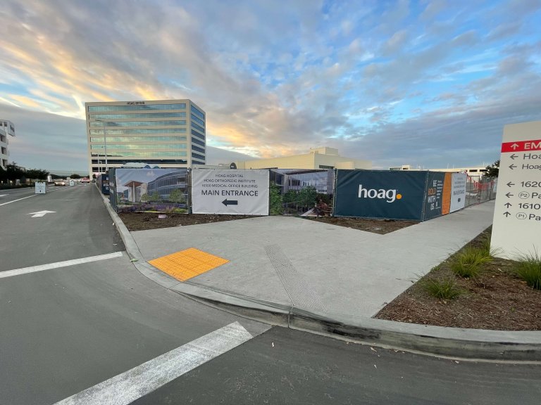 Hoag Hospital Irvine Construction Wraps photo