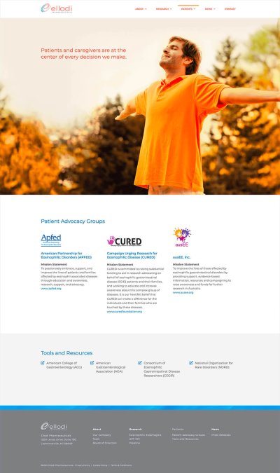 Ellodi Pharmaceuticals patients page