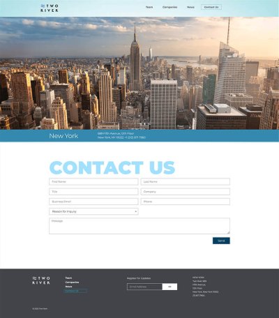 Two River contact page